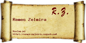 Remes Zelmira névjegykártya